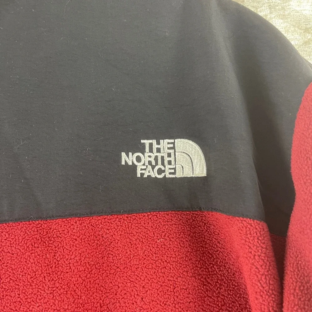 The North Face Denali Fleece Jacket Mens Medium Red Black Full Zip RN 131349 - Picture 8 of 10